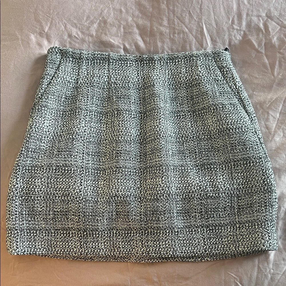 Aritzia Textured Gray Mini Skirt